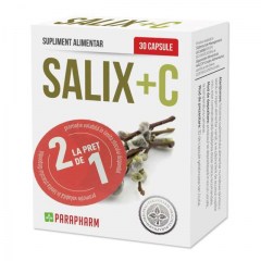 Scoarta de salcie + Vitamina C, 30 capsule, Parapharm (Pachet 1+1) (Farmacia XMED)